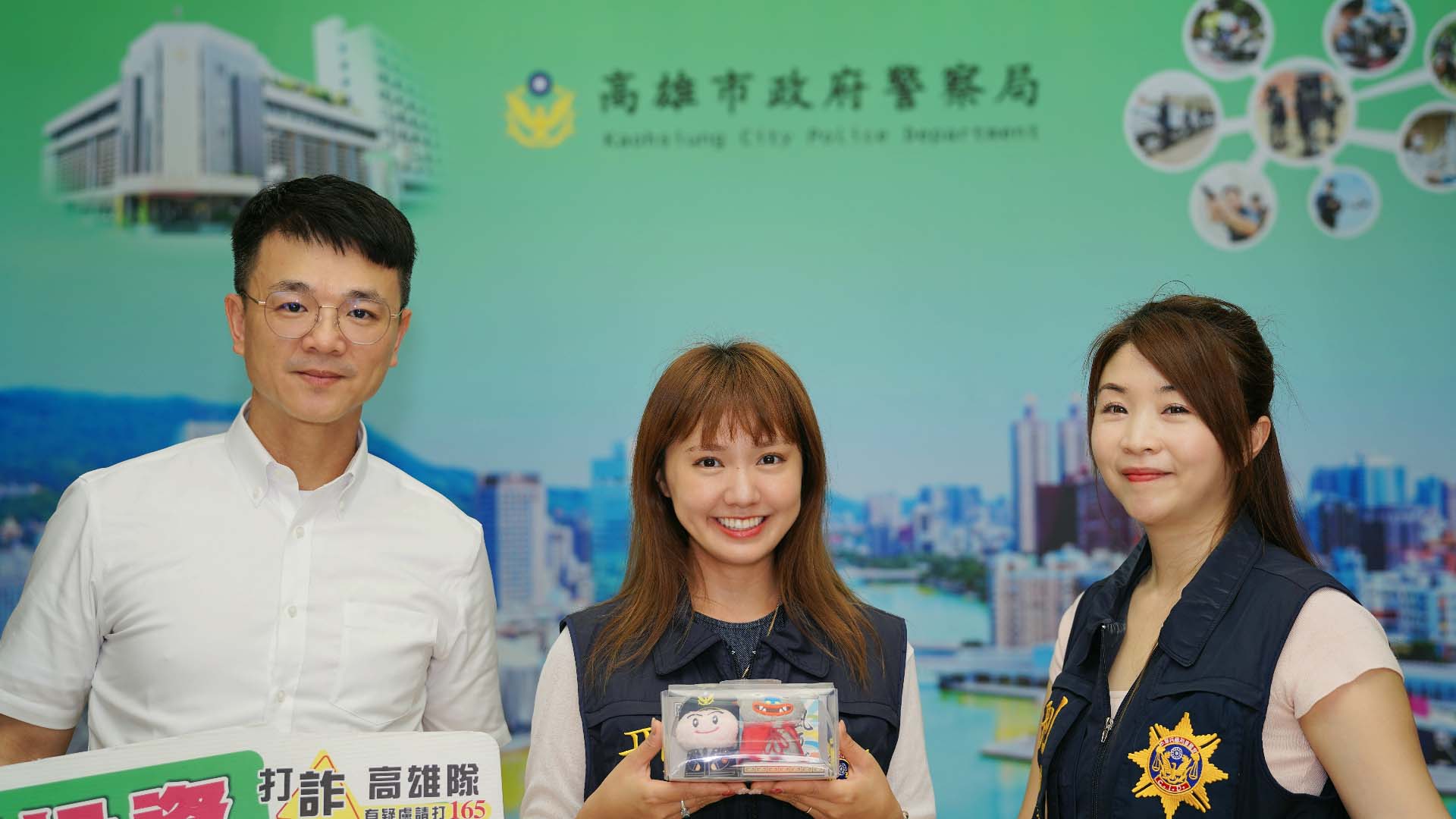 高市警局邀日籍網紅高雄媳婦Mana入鏡拍片 宣導投資理財、網購慎防有詐