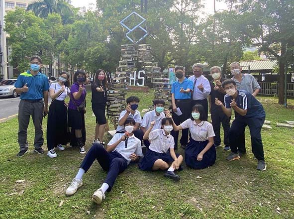 教育局110年光點計畫 雄工打造地景藝術「轉•基」祈願後疫時代轉出生命力