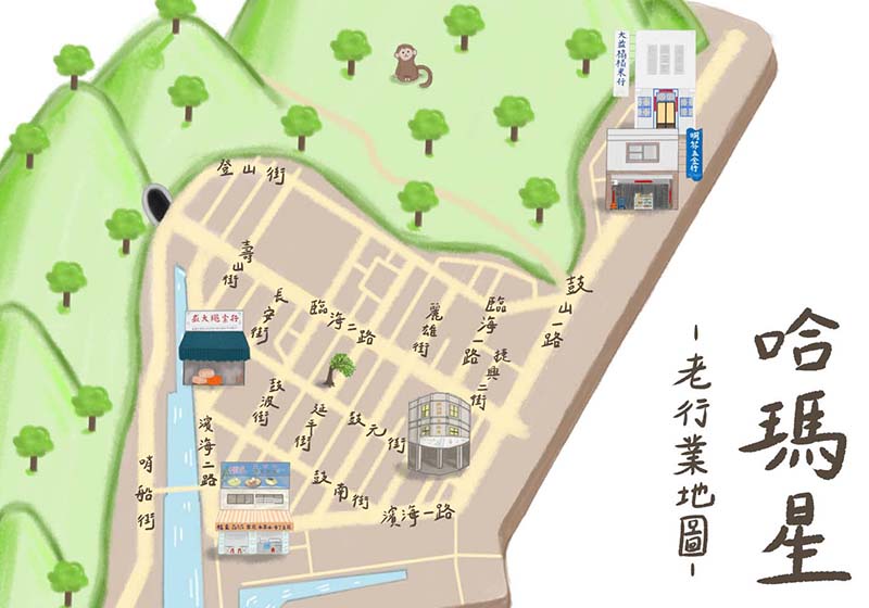 中山大學文學院閩南語專業應用開課 學生分組專訪老店製作故事地圖體現做中學