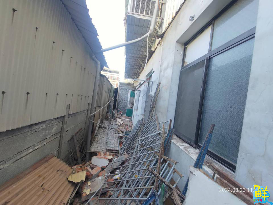 改善屋後環境 拆除後巷違建施作污水用戶接管