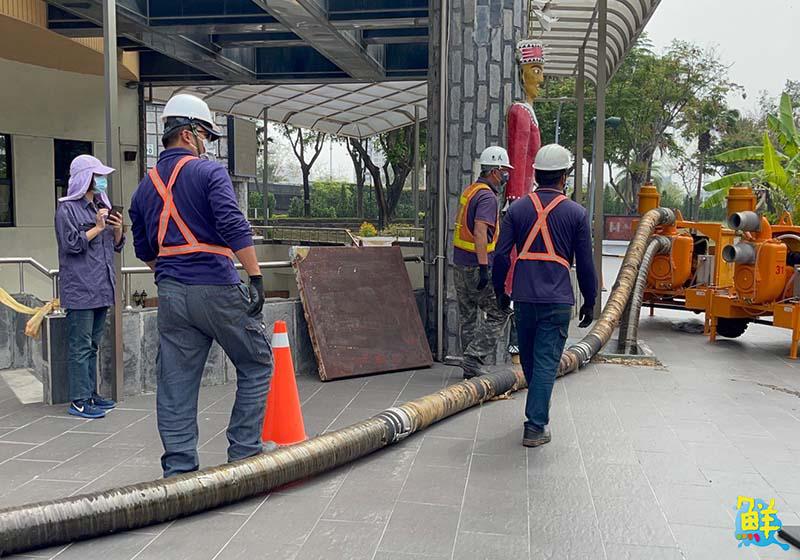 高雄市原住民故事館修復啟動 第一階段地下室抽水作業已展開