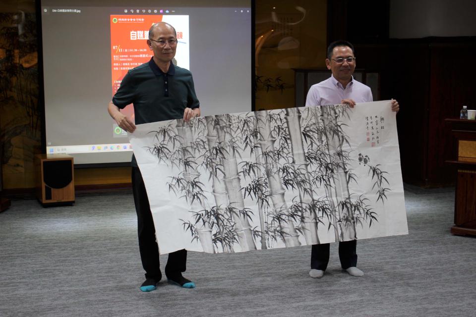 龍華科大文創系助理教授王健明受邀媽祖聯合會台灣總會 暢談自媒體故事與分鏡