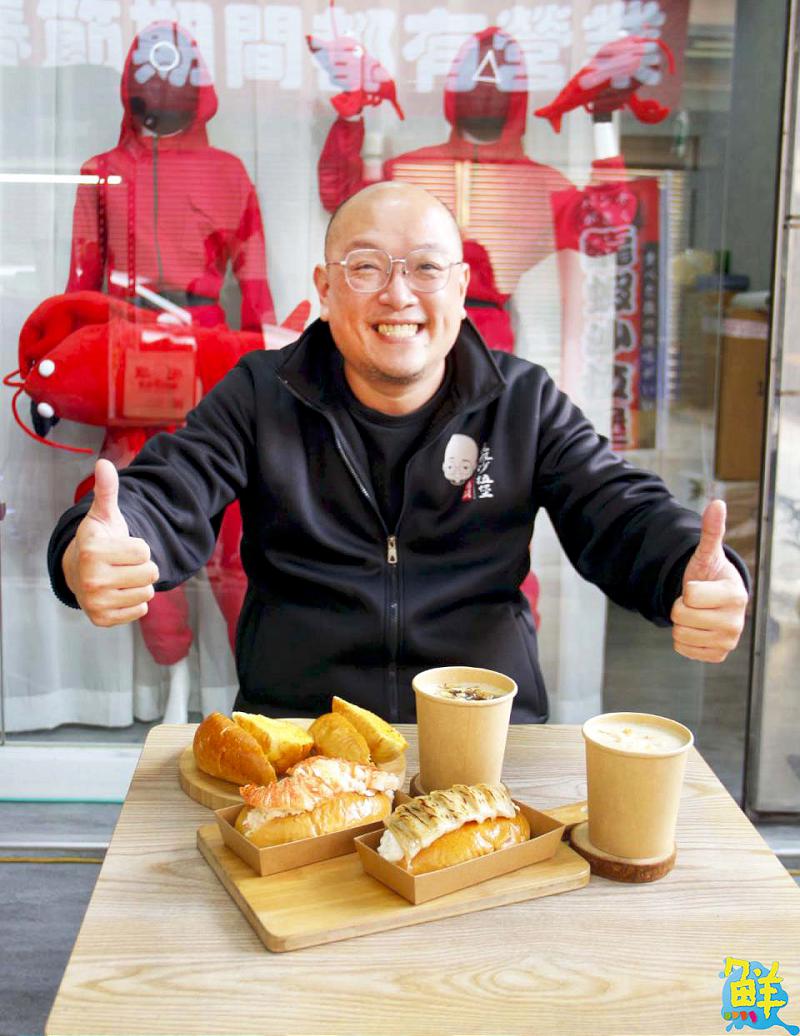 真材實料真心不騙! 鳳山最狂人氣美食 光頭龍蝦沙拉堡