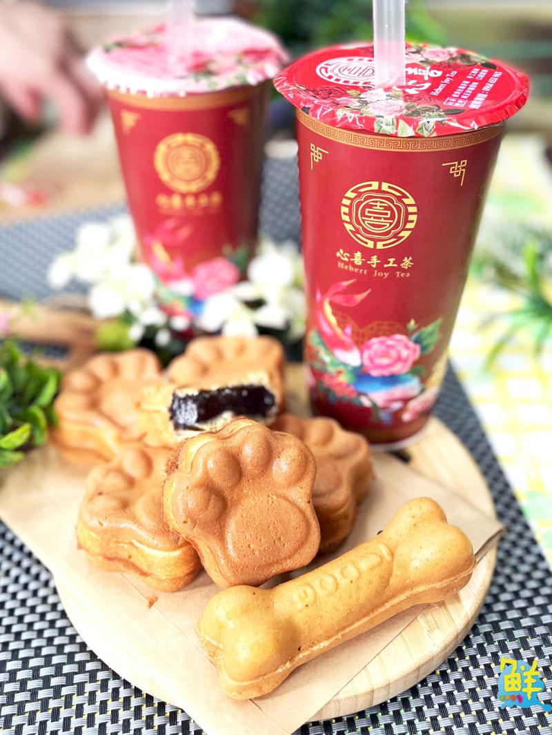 心喜手工茶-文慈店 喝手搖飲心歡喜 烤雞蛋糕超甲意 