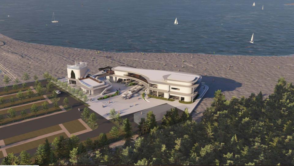 台南安平港漁光島大月牙灣沙灘新建遊客中心體驗基地 占地約34公頃內灣區招商