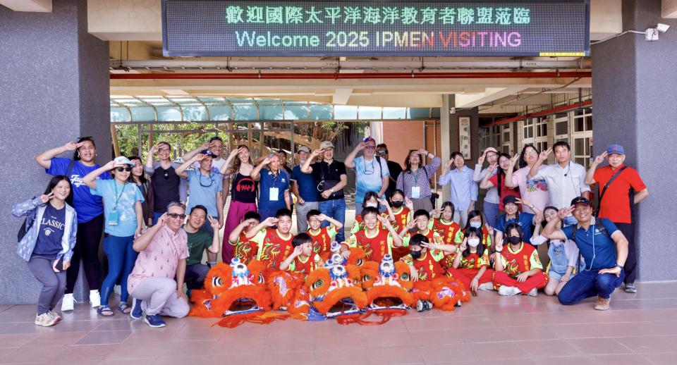 國際太平洋海洋教育網絡代表團訪蚵寮國小 觀摩見證海洋教育成果