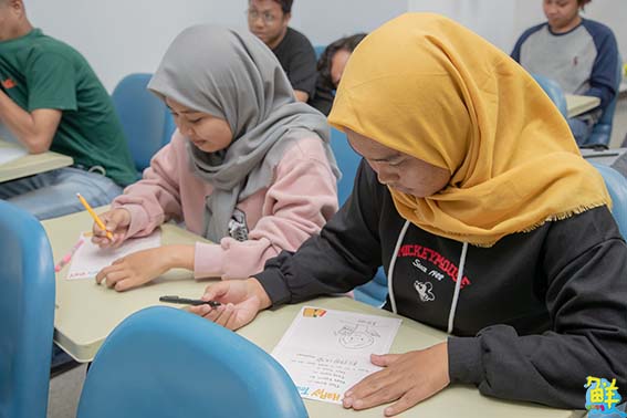 印尼學生傳達愛師心意