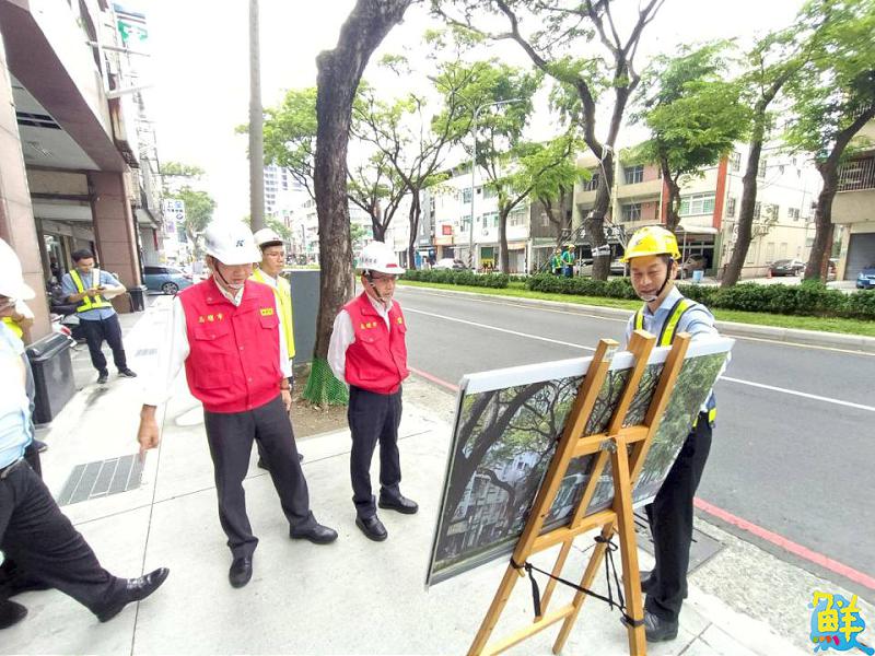 林欽榮副市長視察亞灣工地、鹽埕區抽水站、輕軌 責成各單位落實防颱整備