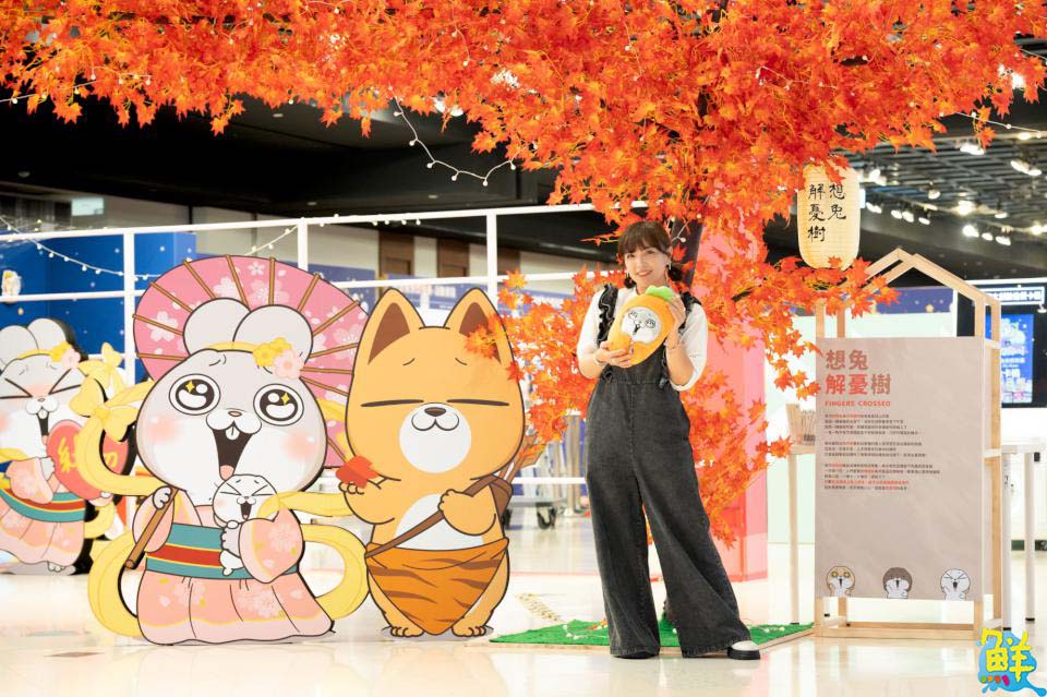 夢時代即日起至9/29祭出三大好逛、好拍快閃店 玩樂園10載好玩x好想兔x PINK&VEN限時登場!