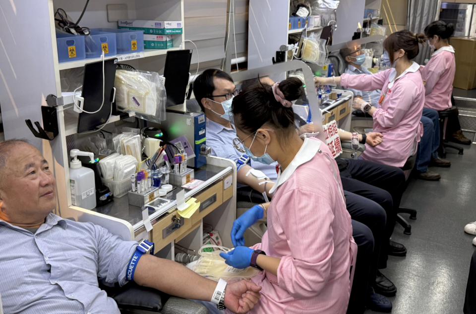 中油大林廠百萬CC熱血公益捐血活動 吸引109人響應募得179袋44750cc熱血