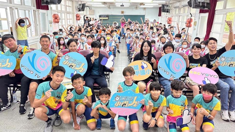 全台首部兒童運動實境節目高市新甲國小首映 紀錄10 名小鐵人選手受訓完賽