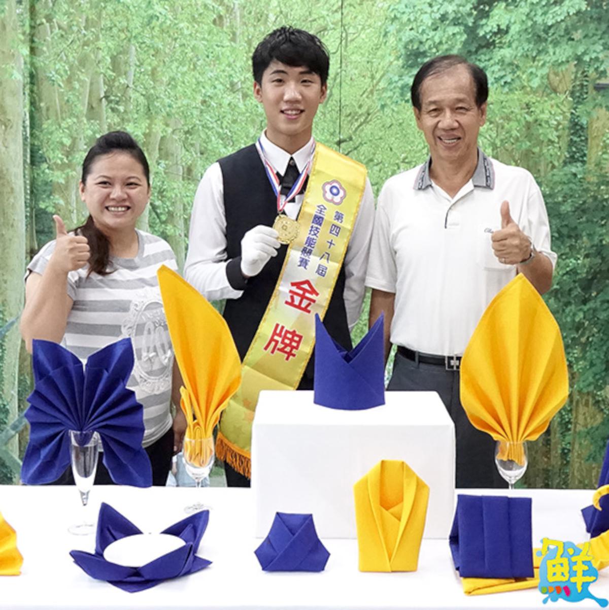 五度挑戰勞動部全國技能賽 高市中山工商餐飲科校友顏子軒摘金圓夢