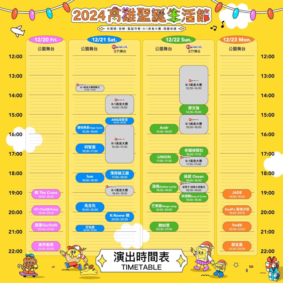 2024第二屆高雄聖誕生活節暨2024第二屆高雄聖誕生活節 連兩週末嗨翻中央公園