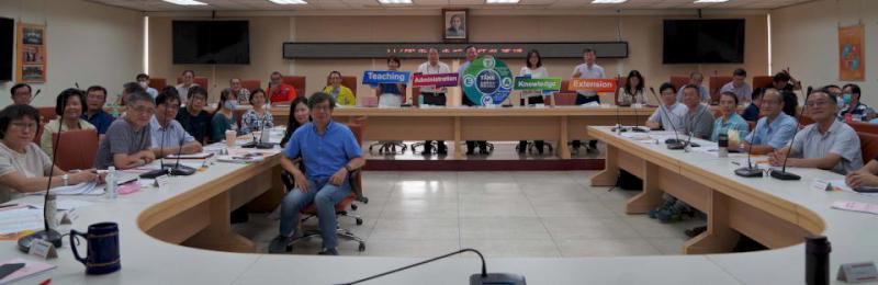 高師大校長王政彥首主持行政會議 取材聯合國永續發展目標提出TAKE行動策略