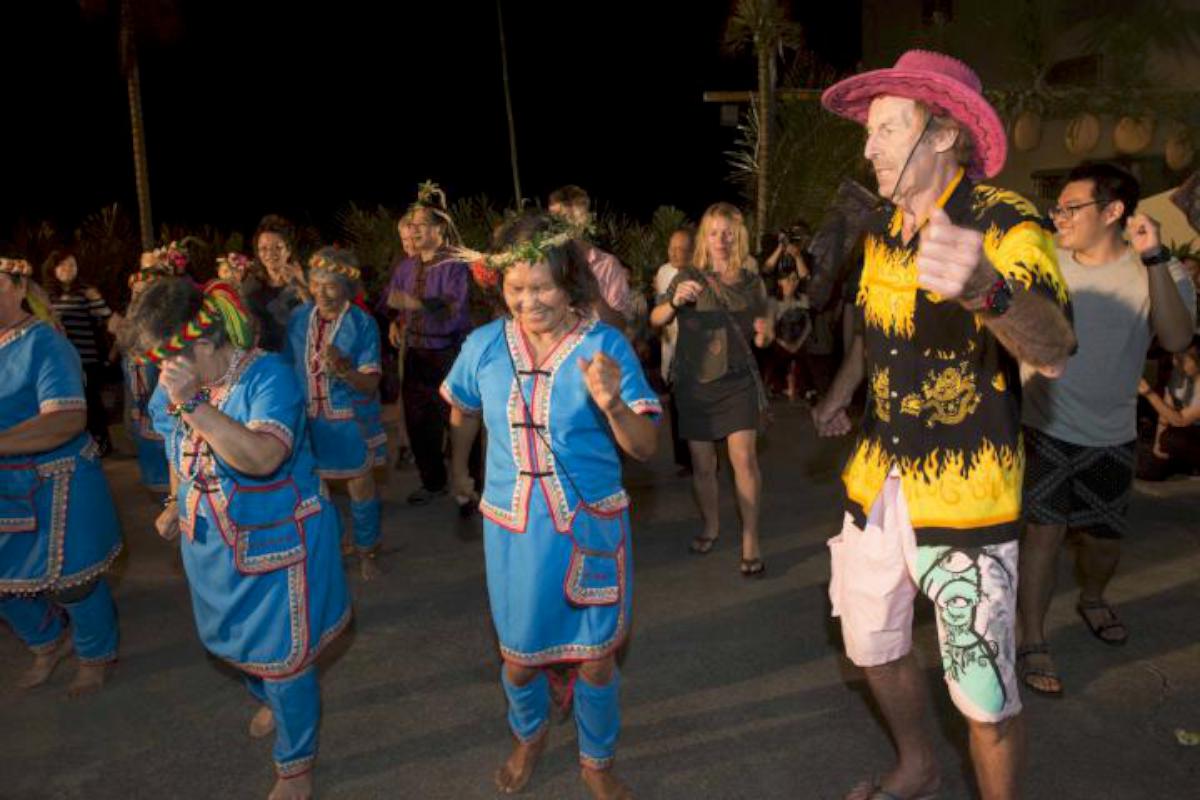 高市六龜區大武壠荖濃夜祭 耆老領國內外遊客唱古調禮敬太祖