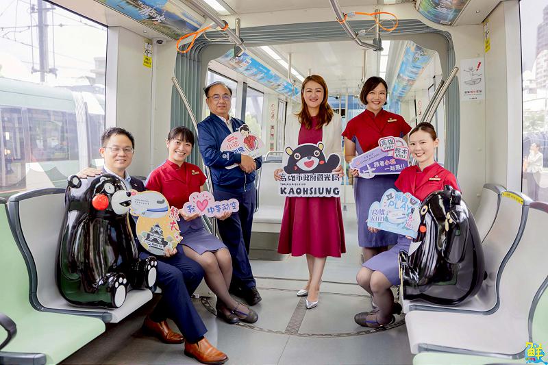 華航「雄熊愛上你」彩繪列車7/10開駛 高雄唯一直飛熊本 8/3起每週四班 只要7,200元起