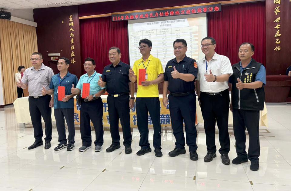 高市警局114年民力任務隊技能賽 小港分局掄元另評選7美技獎