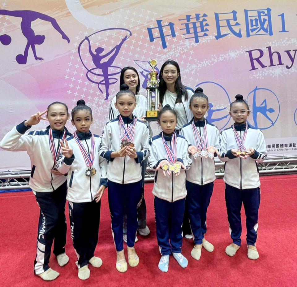 114年全國韻律體操錦標賽 高市蔡文國小十棒奪冠另抱回16獎項