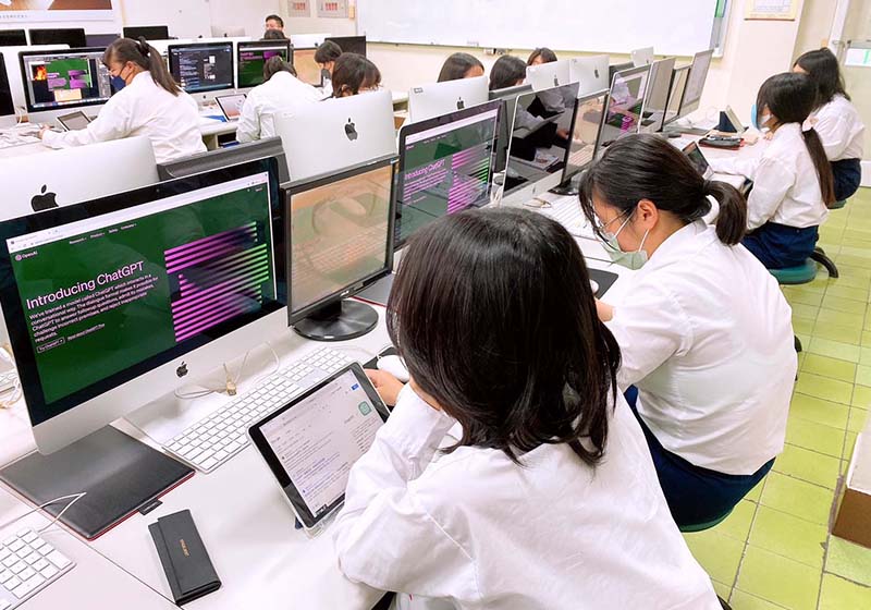 高英工商鼓勵教職員善用ChatGPT備課 結合跨域教學帶動學生自主學習