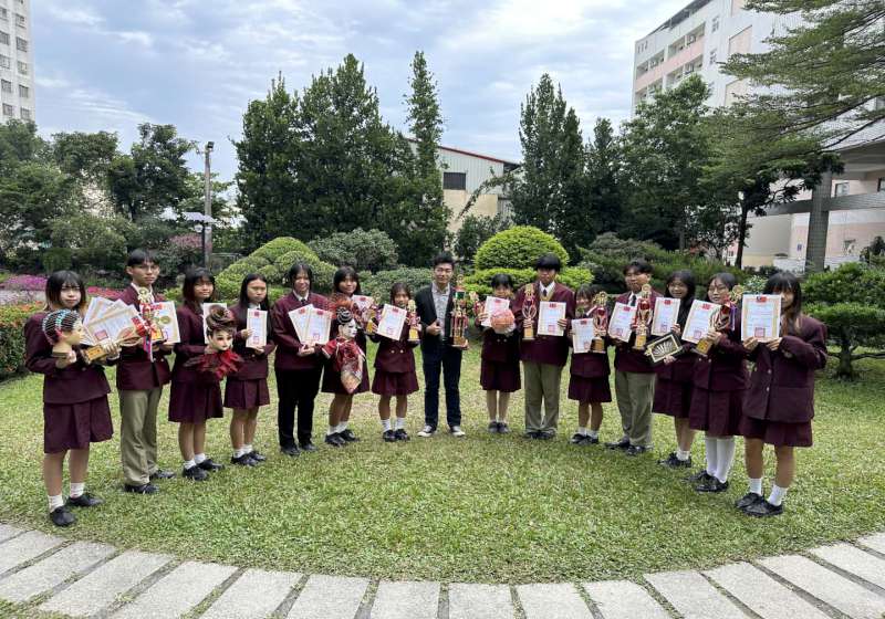 高巿整體美研究會第 28屆高雄市長盃全國技術競賽 中山工商摘5金5銅團體總冠軍