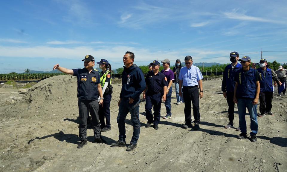 高市府續稽查美濃區遭盜採土石3場址訪視預防精進作為 重申違法嚴查嚴辦不寬貸