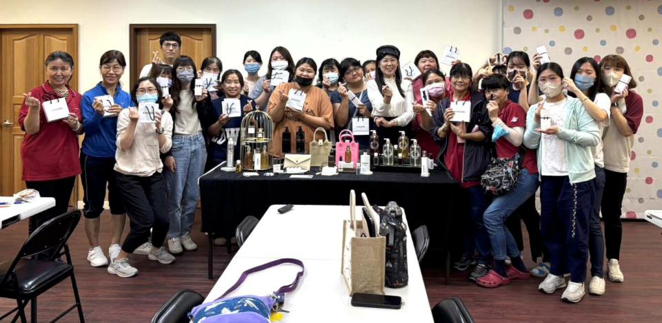 國際香氛品牌香氛療癒課程前進高市小天使家園 慰勉照服員辛勞療癒零至6 歲住民