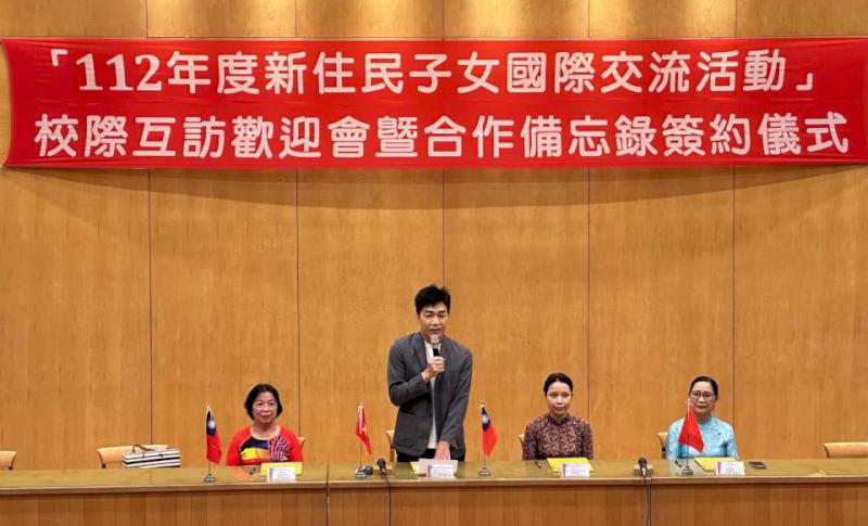 越南河內光與國際中學等三校參訪中山工商簽約合作 體驗餐飲管理、美容科特色課程