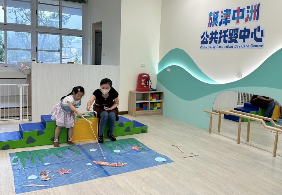 社會局旗津中洲公托中心進駐旗津國小開幕 收托16名未滿2歲嬰幼兒