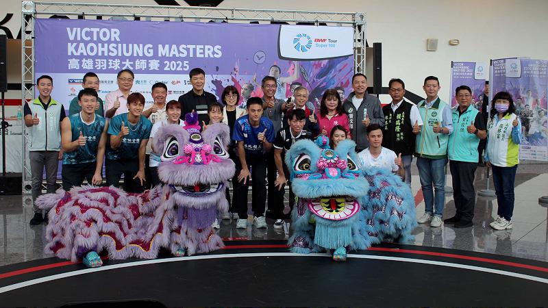 VICTOR 2025高雄羽球大師賽巨蛋體育館開打 15國287名好手角逐總獎金11萬美元