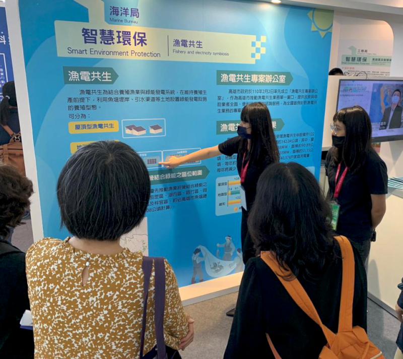 海洋局參與2023高雄智慧城市展 分享智慧環保漁電共生成果