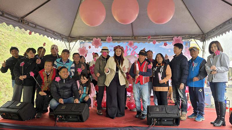 高市桃源區公所櫻花季寶山二集團櫻花公園登場 健走、原味市集、音樂表演等邀參