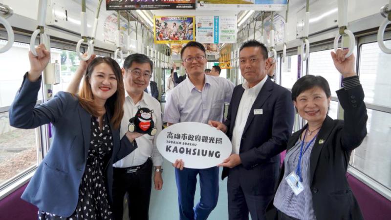 日本關西京阪電鐵強力曝光高雄觀光宣傳廣告 觀光局與高捷再訪東急電鐵取經鐵道觀光