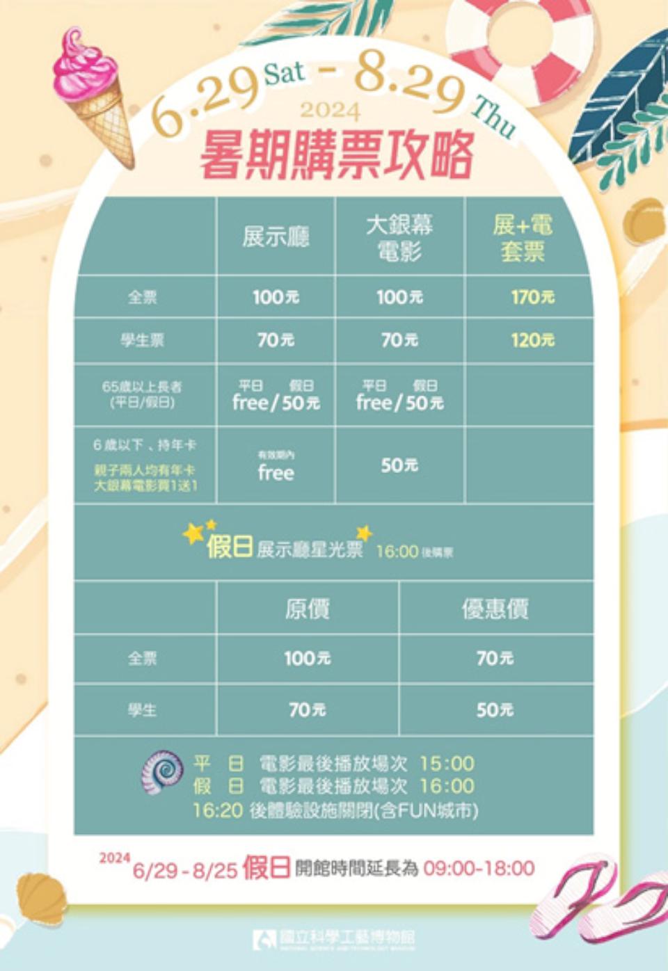 科工館7月20日至8月11日週六日  主題活動接力邀參陪伴共度漫長暑假