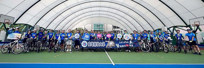 高醫大創校70週年系列活動醫騎鐵馬i健康 首長領軍70名教職員挑戰70公里