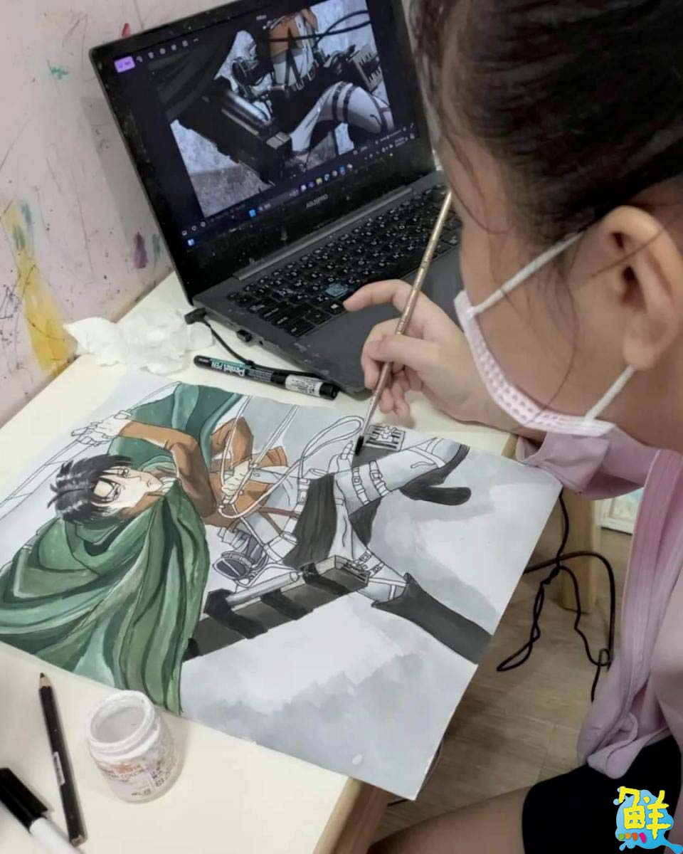 高雄美術教室推薦 愛繪會 手把手教學培養感受力與專注力