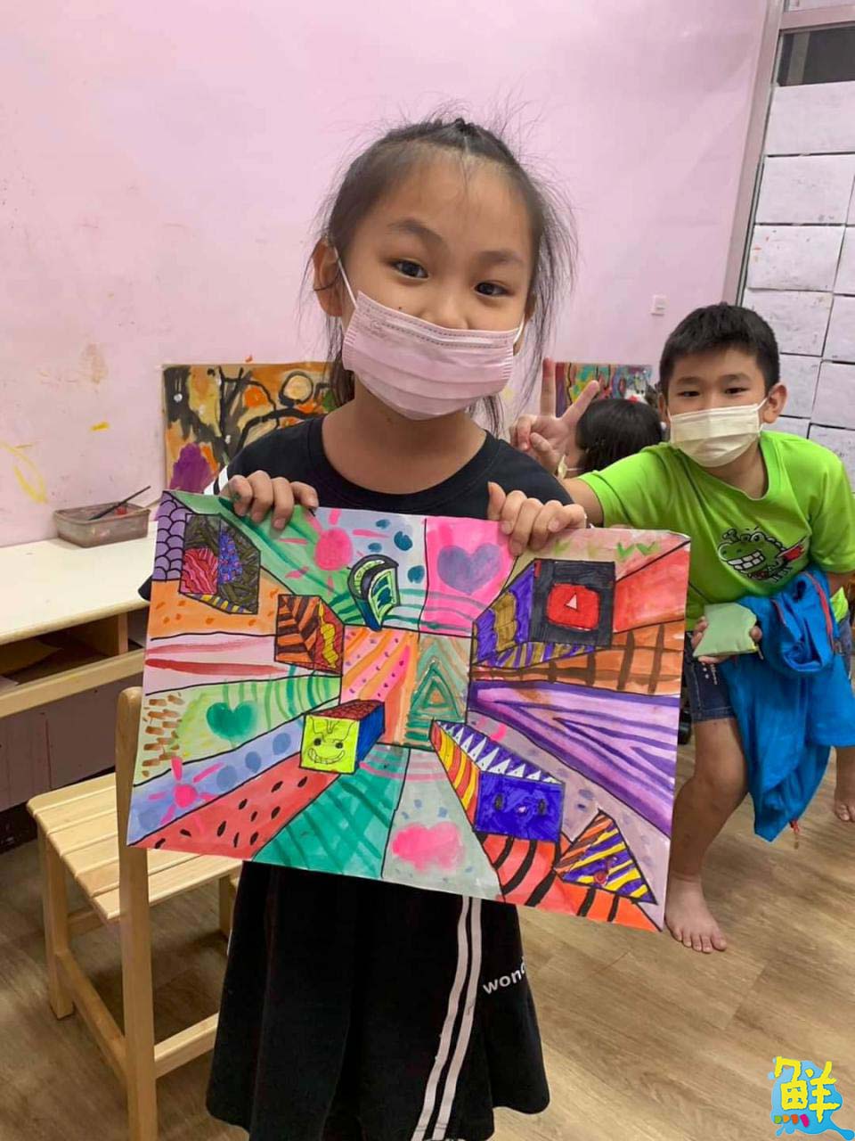 高雄美術教室推薦 愛繪會 手把手教學培養感受力與專注力