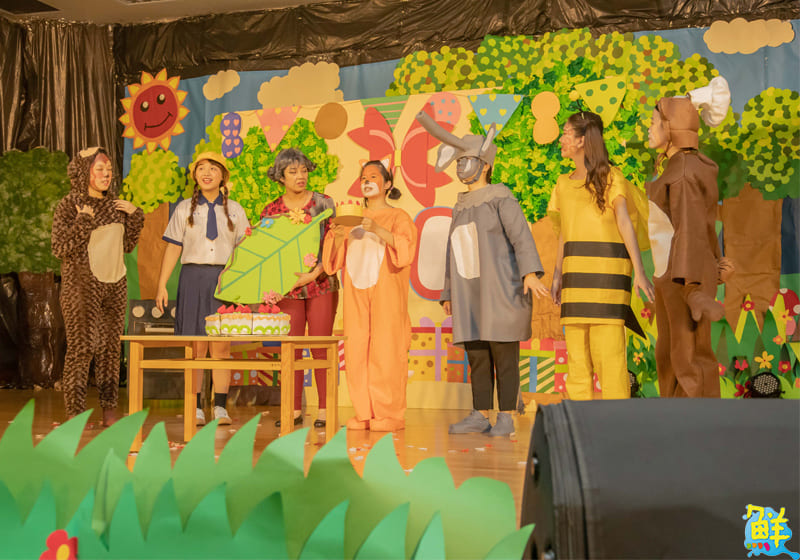 嘉藥幼保系畢業成果展「奶奶的慶生會」 小小觀眾反響熱烈 萌翻全場
