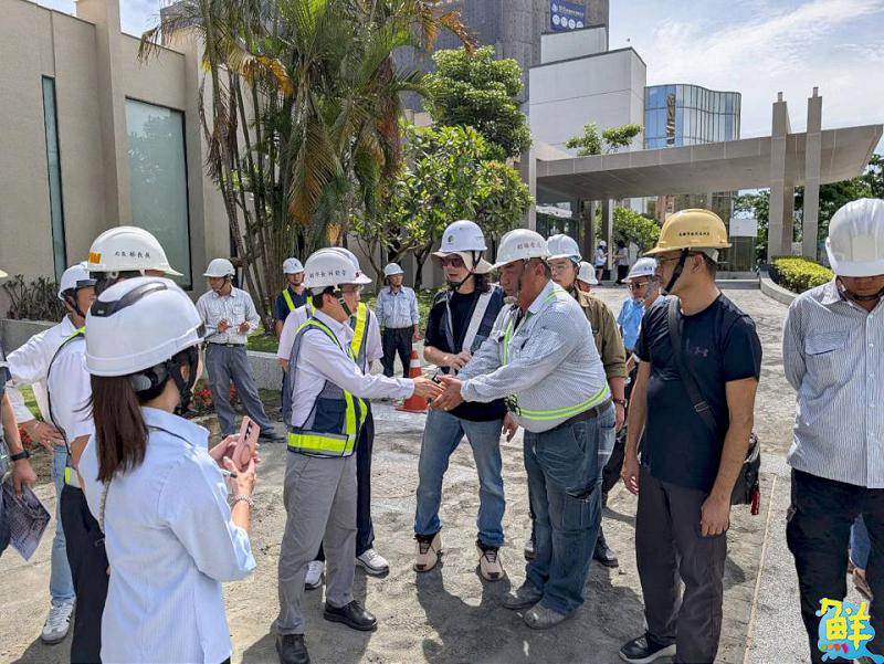陽明交大7月進駐高雄舊蓮潭會館 林欽榮副市長視察整建進度