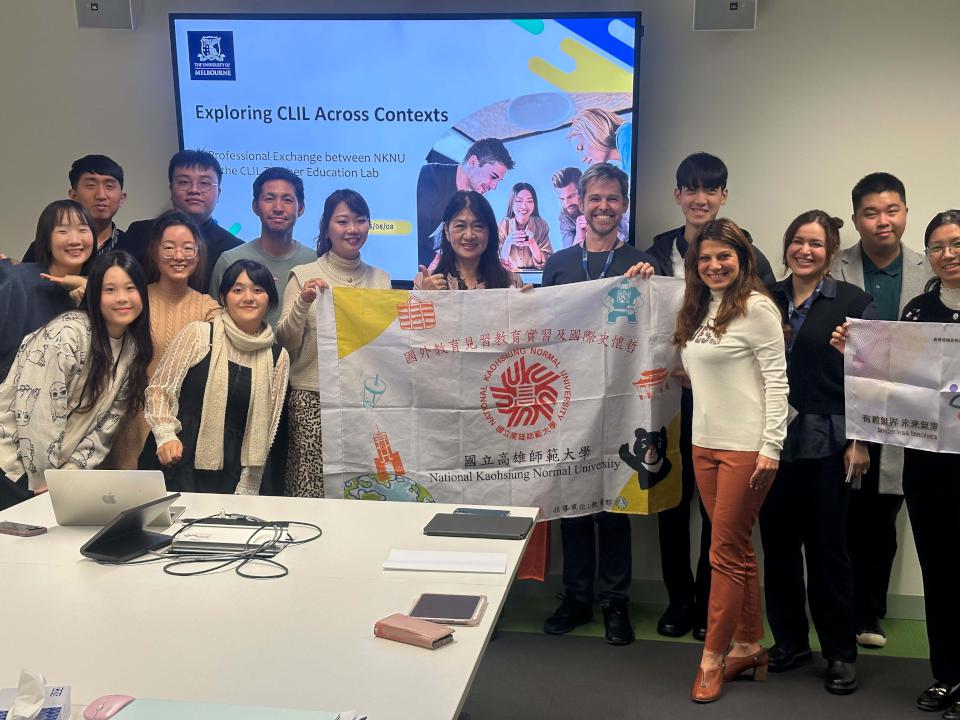 高師大文學院7師生姊妹校澳洲墨爾本大學移地教學 拜會駐外單位交流雙語政策等