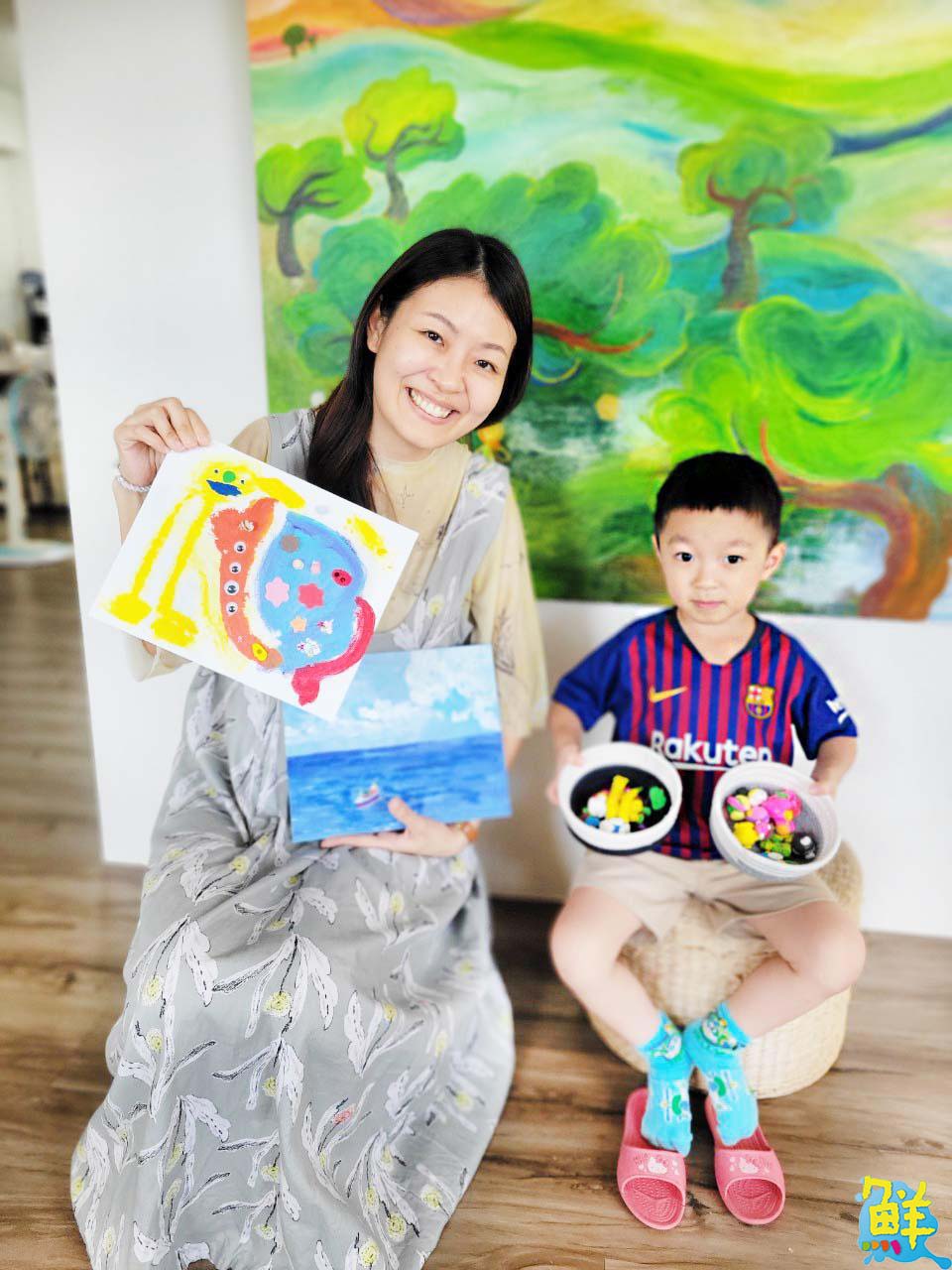 高雄僅此一家! 海景第一排的藝文空間 荷楷畫室 療癒繪畫紓壓身心