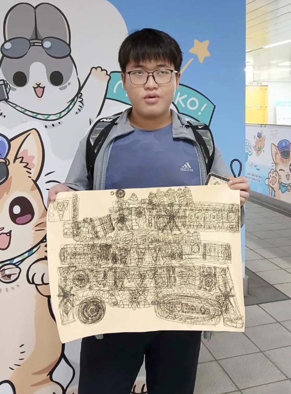 高市楠教原生藝術育成中心身障藝術家謝秉均 領先全台受邀日本九州飫肥參展