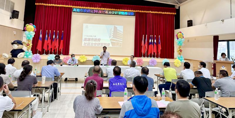 高市警局112年社區治安研習觀摩活動 反毒防詐婦幼安全宣導急救實作體驗