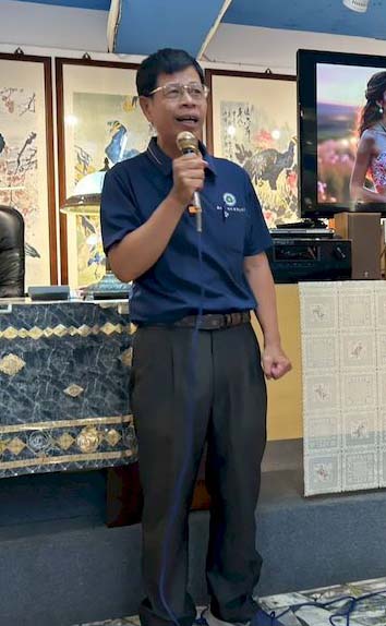 中華台灣經貿文化交流協會聯誼餐敘 理事長趙文彬、創會理事長張永漢致詞迎賓