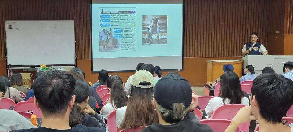 高市警局少年隊前進樹德科技大學 舉實例宣導識詐防詐