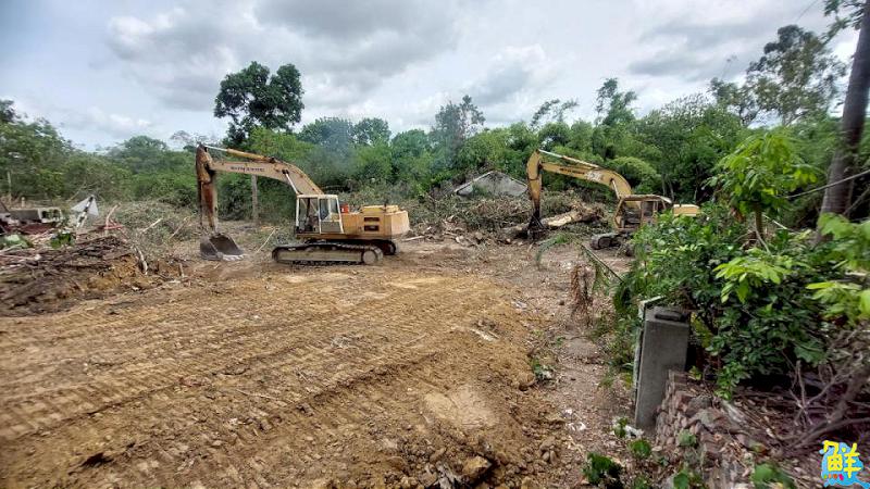 高雄高爾夫球場長期無水保滯洪設施 高市府進場執行坡地防災工程