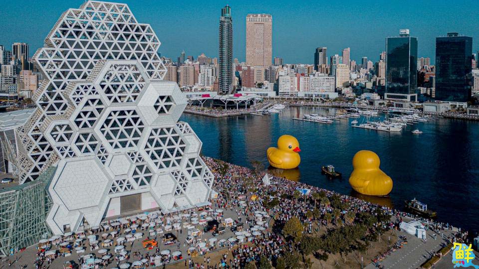 全球首創小鴨遊港動態秀！雙鴨放閃、曬恩愛 賞鴨累計600萬人破紀錄