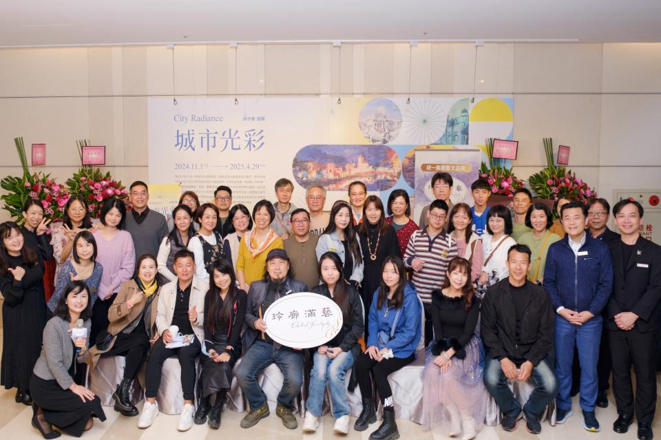 玲廊滿藝畫廊 胡令豪透過畫布與色彩激盪開展「城市光彩」藝術饗宴