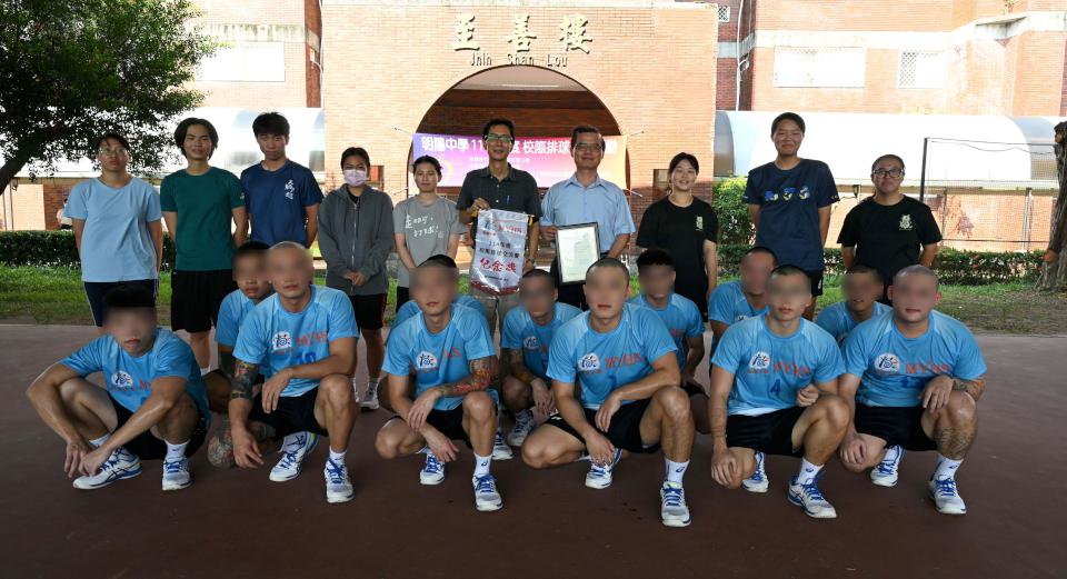 高師大通識中心前進明陽中學 兩校排隊隊切磋球技