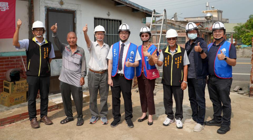 教育部媒合正修科大前進台南市後壁區 助中颱丹娜絲0728豪雨弱勢受災戶修繕住處