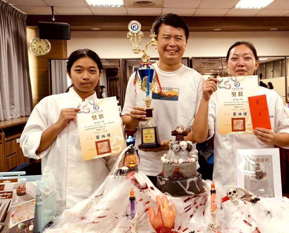 正修科大2024正修盃全國創意萬聖節蛋糕裝飾大賽 高市中山工商掄元